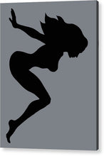 Our Bodies Our Way Future Is Female Feminist Statement Mudflap Girl Diving - Acrylic Print Acrylic Print Pixels 6.000" x 8.000" Hanging Wire 
