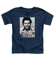 Pablo Escobar Mug Shot 1991 Vertical - Toddler T-Shirt