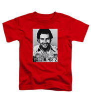 Pablo Escobar Mug Shot 1991 Vertical - Toddler T-Shirt