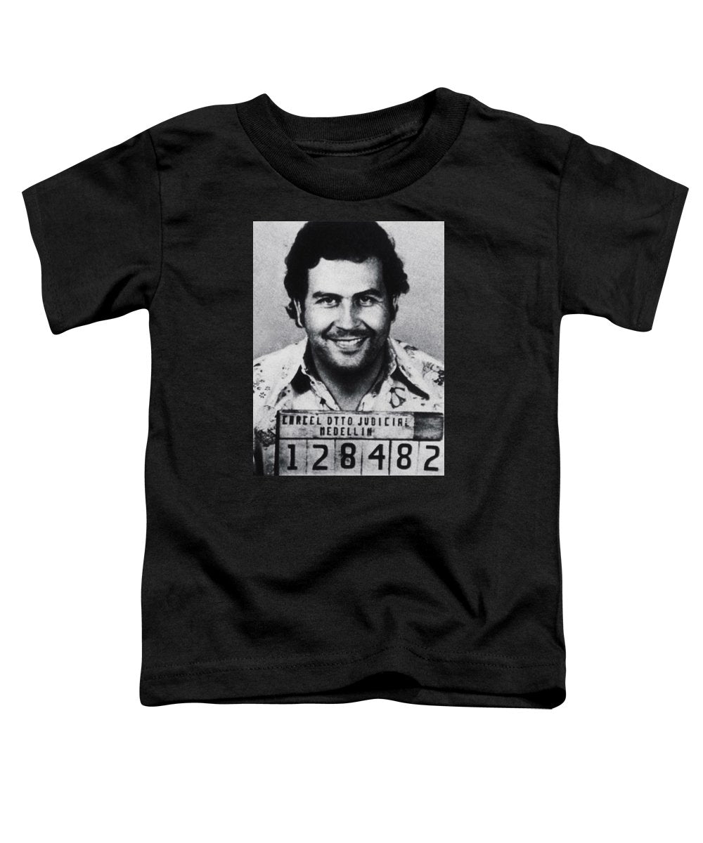 Pablo Escobar Mug Shot 1991 Vertical - Toddler T-Shirt