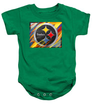 Pittsburgh Steelers Football - Baby Onesie Baby Onesie Pixels Kelly Green Small 