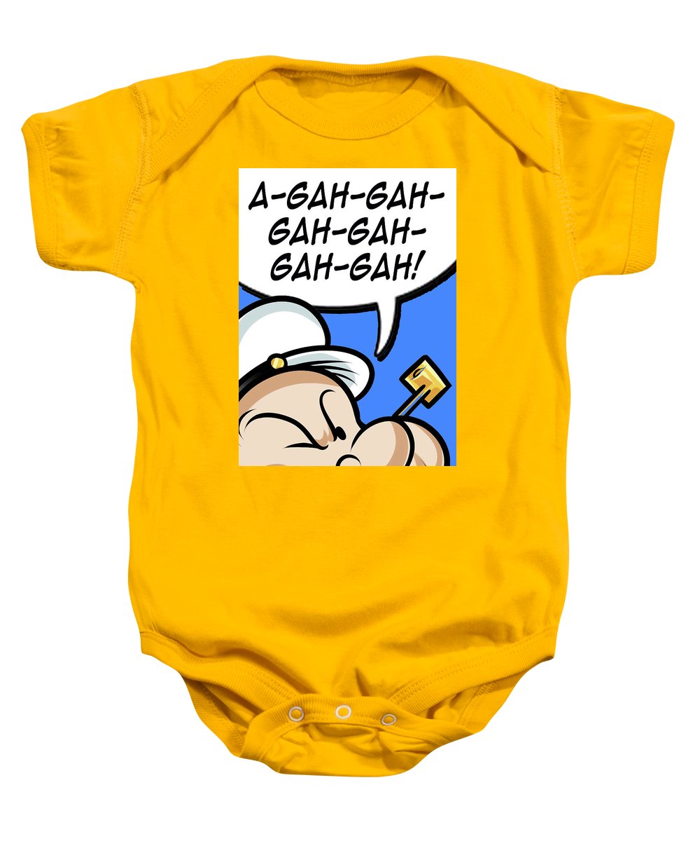 Popeye Laughs - Baby Onesie – Rubino Creative Fine Art