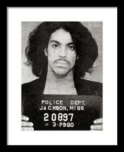 Prince Mug Shot Acrylic - Framed Print