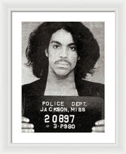 Prince Mug Shot Acrylic - Framed Print