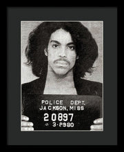 Prince Mug Shot Acrylic - Framed Print