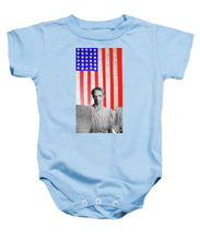 Red White Black And Blue Super Tall - Baby Onesie