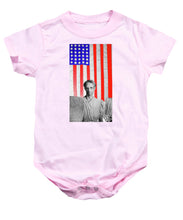 Red White Black And Blue Super Tall - Baby Onesie