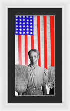 Red White Black And Blue Super Tall - Framed Print