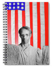 Red White Black And Blue Super Tall - Spiral Notebook