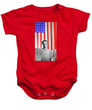 Red White Black And Blue Super Tall - Baby Onesie