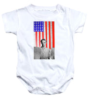 Red White Black And Blue Super Tall - Baby Onesie