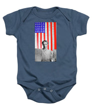 Red White Black And Blue Super Tall - Baby Onesie