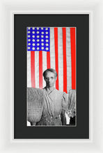 Red White Black And Blue Super Tall - Framed Print