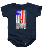 Red White Black And Blue Super Tall - Baby Onesie