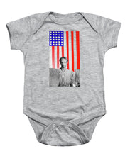 Red White Black And Blue Super Tall - Baby Onesie