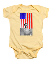 Red White Black And Blue Super Tall - Baby Onesie