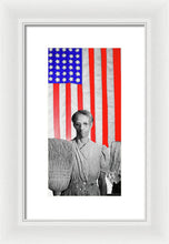 Red White Black And Blue Super Tall - Framed Print