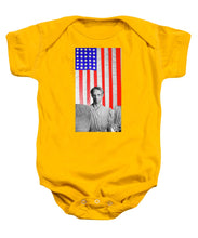 Red White Black And Blue Super Tall - Baby Onesie