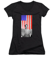 Red White Black And Blue Super Tall - Women's V-Neck (Athletic Fit)