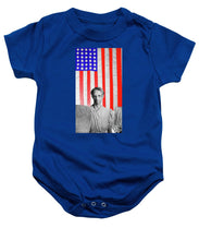 Red White Black And Blue Super Tall - Baby Onesie