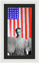 Red White Black And Blue Super Tall - Framed Print