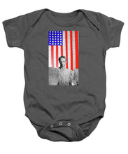 Red White Black And Blue Super Tall - Baby Onesie