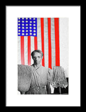 Red White Black And Blue - Framed Print