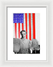 Red White Black And Blue - Framed Print