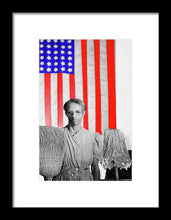 Red White Black And Blue - Framed Print