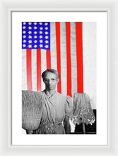 Red White Black And Blue - Framed Print