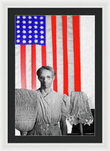 Red White Black And Blue - Framed Print