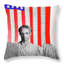 Red White Black And Blue - Throw Pillow