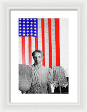 Red White Black And Blue - Framed Print