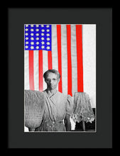 Red White Black And Blue - Framed Print