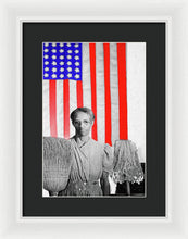 Red White Black And Blue - Framed Print