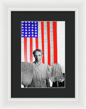 Red White Black And Blue - Framed Print