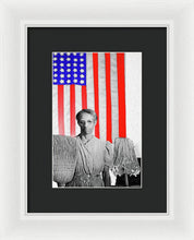 Red White Black And Blue - Framed Print