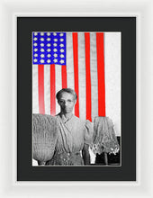 Red White Black And Blue - Framed Print