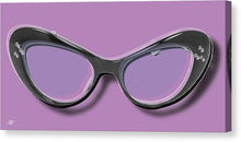 Retro Glasses Funky Pop Purple - Canvas Print