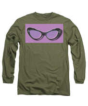 Retro Glasses Funky Pop Purple - Long Sleeve T-Shirt