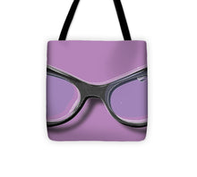 Retro Glasses Funky Pop Purple - Tote Bag