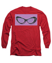 Retro Glasses Funky Pop Purple - Long Sleeve T-Shirt