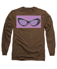 Retro Glasses Funky Pop Purple - Long Sleeve T-Shirt