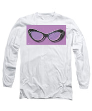 Retro Glasses Funky Pop Purple - Long Sleeve T-Shirt