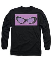 Retro Glasses Funky Pop Purple - Long Sleeve T-Shirt