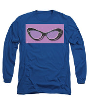 Retro Glasses Funky Pop Purple - Long Sleeve T-Shirt