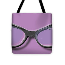 Retro Glasses Funky Pop Purple - Tote Bag