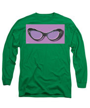 Retro Glasses Funky Pop Purple - Long Sleeve T-Shirt