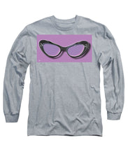 Retro Glasses Funky Pop Purple - Long Sleeve T-Shirt