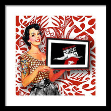 Rise Spokesperson - Framed Print Framed Print Pixels 14.000" x 14.000" Black White